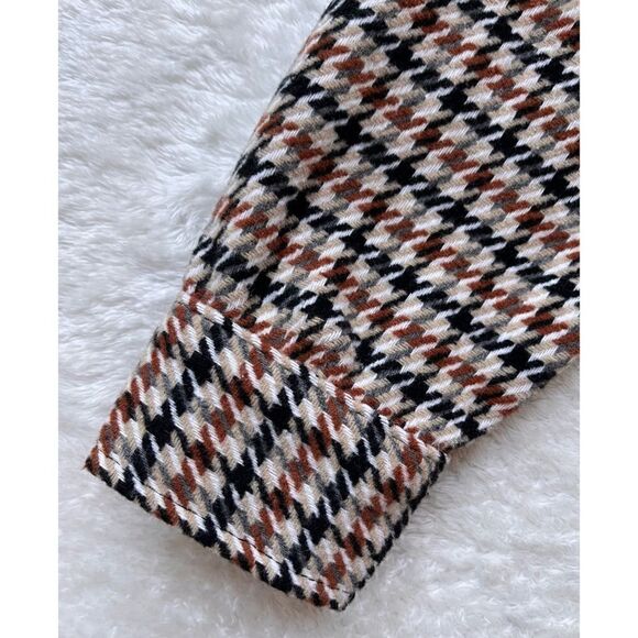 NWOT C by One by Chapter One Sportswear Women’s Houndstooth Shacket - Picture 2 of 10